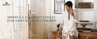 Mindful & Luxurious Staples: Pure Linen Kurta Set for Men